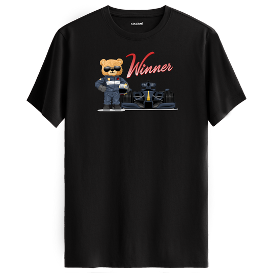 Winner Bear T-Shirt – Racing Champion Design for Adrenaline Seekers