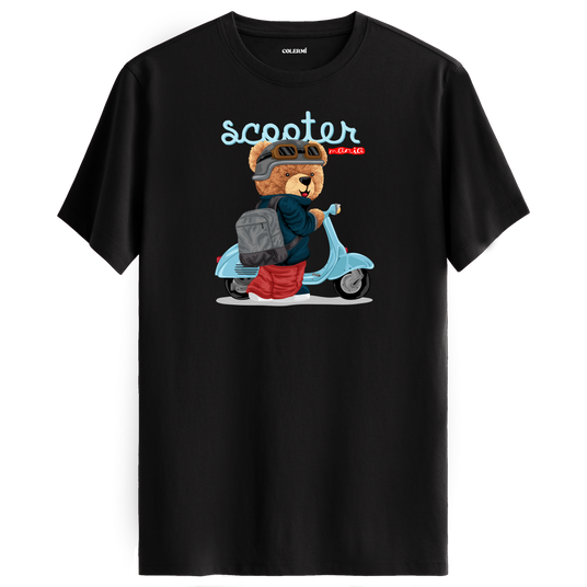 Scooter Mania T-Shirt – Fun Bear Design for Adventure Lovers