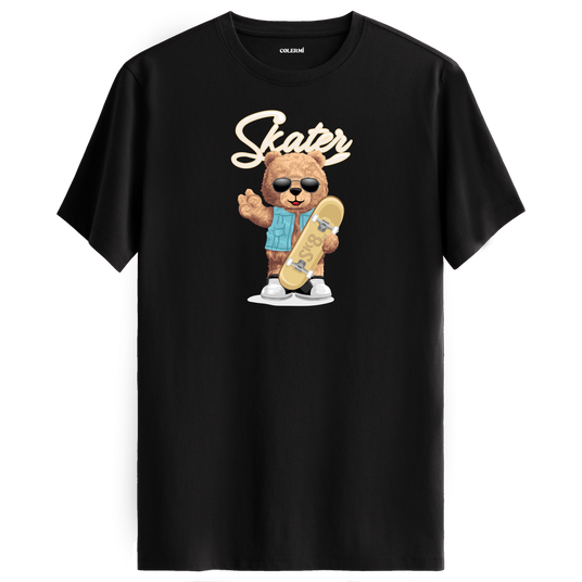 Skater Bear Graphic T-Shirt - Energetic Design, Urban Vibes