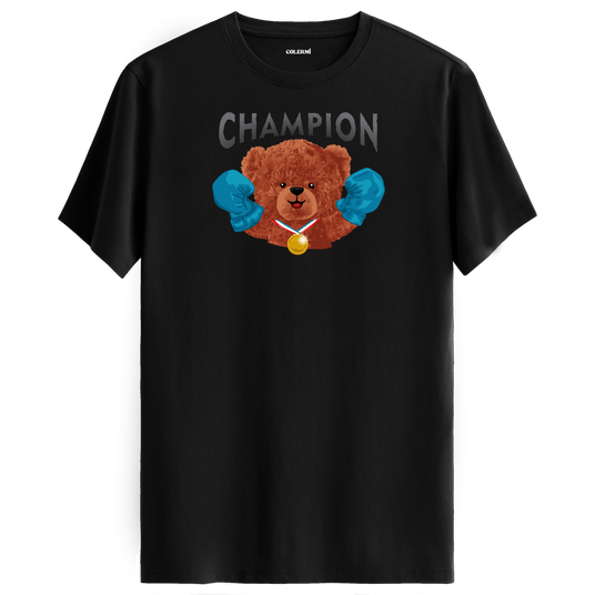 Champion Bear Graphic T-Shirt - Winning Spirit, Strength and Determination