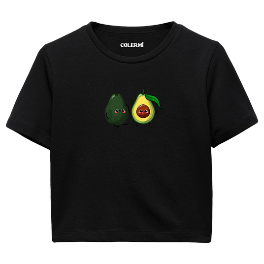 Colermi Kadın Crop Top Tişört - Avokado
