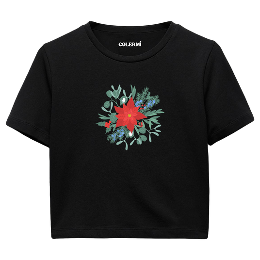 Colermi Crop Tişört - Yıldız Çiçeği