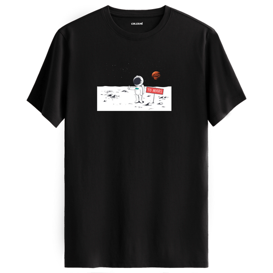 Journey to Mars - Space-Themed Crew Neck T-Shirt