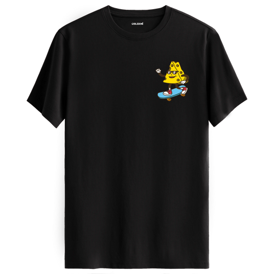 Skateboard Cheese Crew Neck T-Shirt