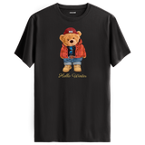 Hello Winter Bear T-Shirt – Cozy Winter Style with Cute Bear in Red Coat
