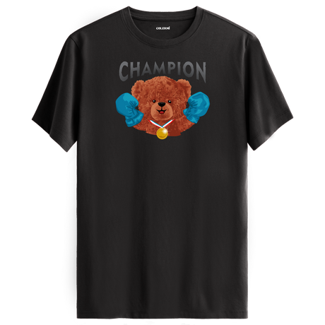 Champion Bear Graphic T-Shirt - Winning Spirit, Strength and Determination