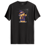 Witch Bear Graphic T-Shirt - Cute Halloween Design, Spooky Fun