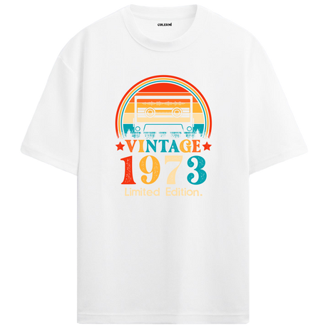 1973 Mixtape Crewneck Oversized Vintage T-Shirt