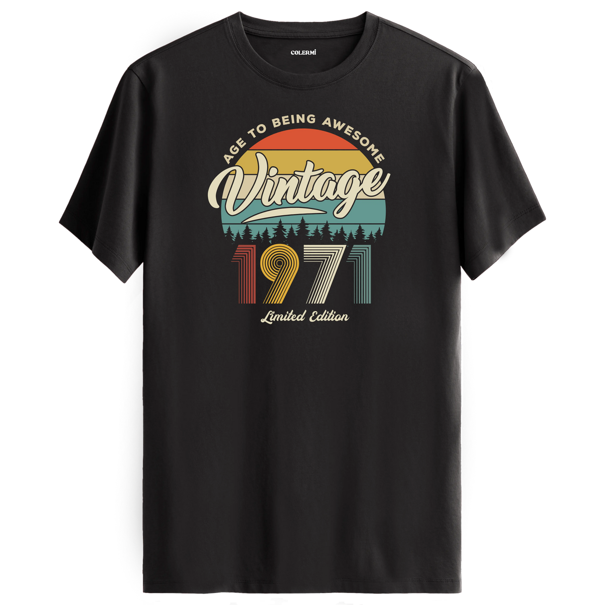 1971 Nostalgia Vintage T-Shirt - Retro Design & Iconic 70s Style