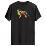 Elegant Collie Tee – Colorful Dog Art Shirt