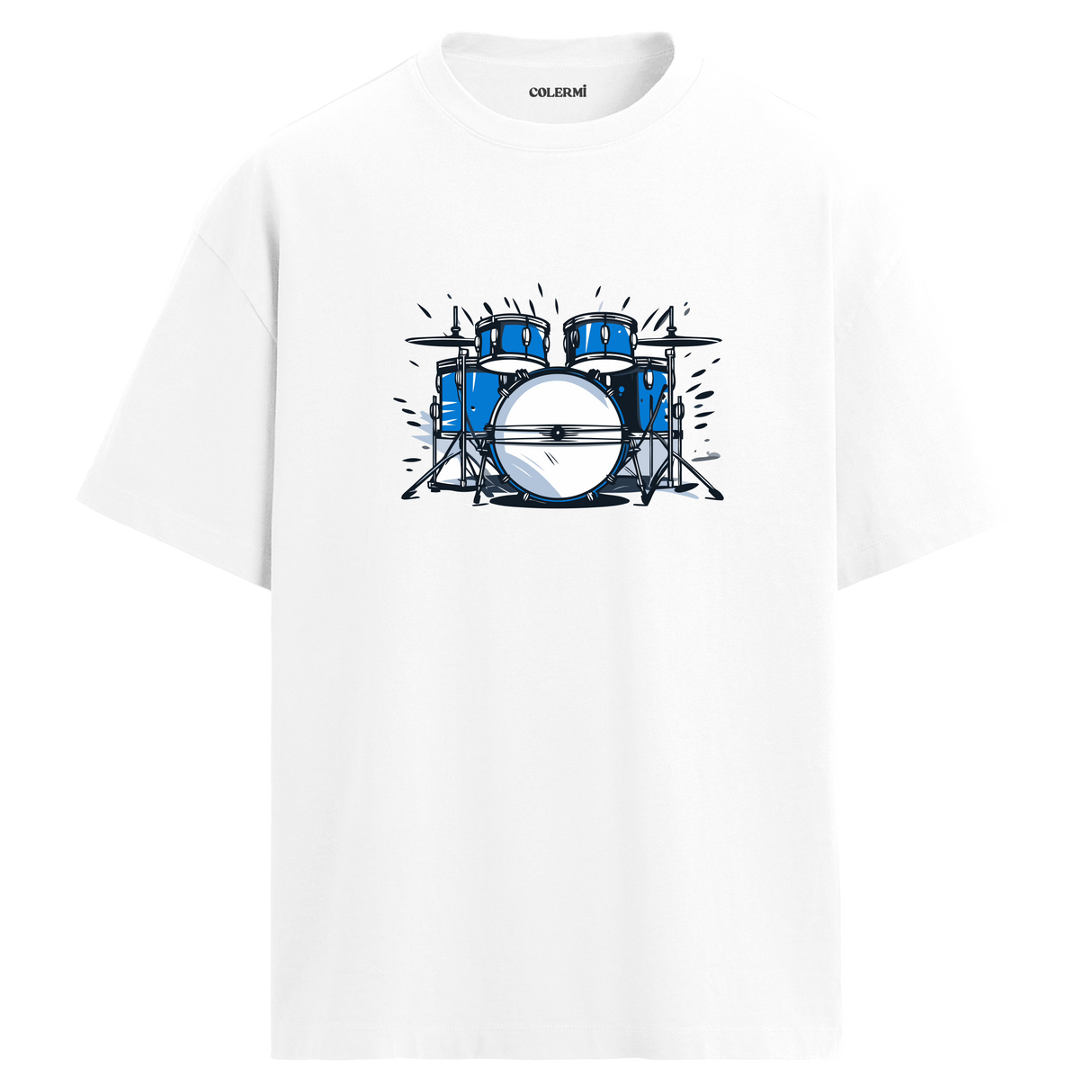 Blue Beat Oversize Unisex T-Shirt – Bisiklet Yaka
