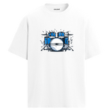 Blue Beat Oversize Unisex T-Shirt – Bisiklet Yaka