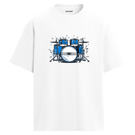 Blue Beat Oversize Unisex T-Shirt – Bisiklet Yaka