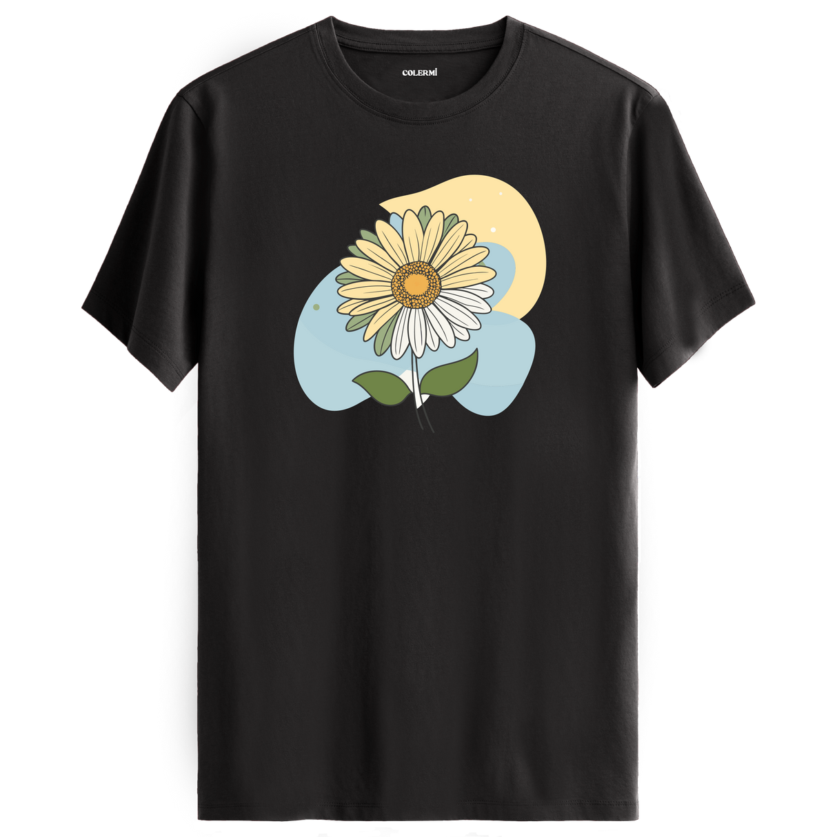 Artistic Daisy Print T-Shirt - Floral Tee