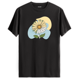 Artistic Daisy Print T-Shirt - Floral Tee