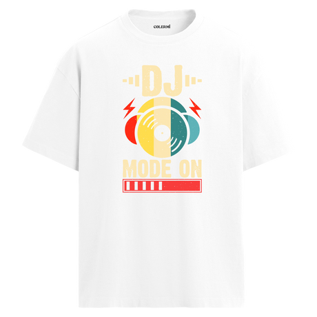 DJ Mode On Oversize Unisex T-Shirt – Bisiklet Yaka