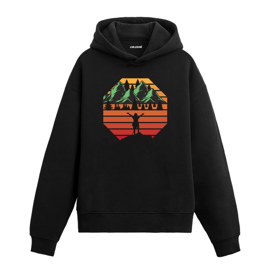 Freedom at Nature's Peak Graphic Hoodie