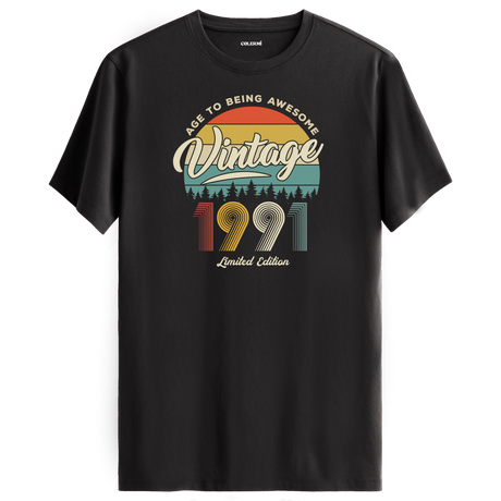 1991 Nostalgia Vintage T-Shirt - Retro Style & Timeless Comfort
