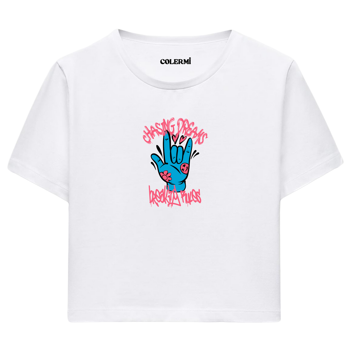 Chasing Dreams Kadın Crop T-Shirt
