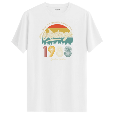 1988 Nostalgia Vintage Crew Neck T-Shirt