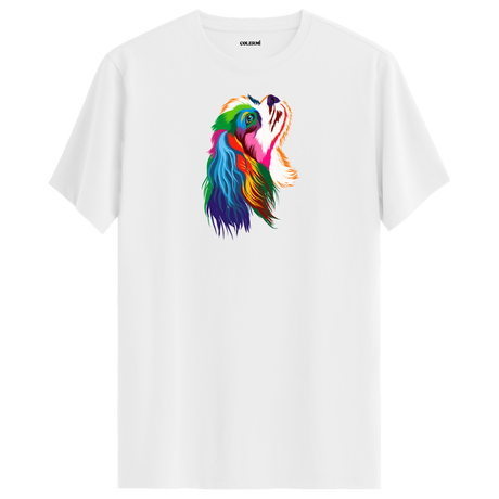 Colorful Cavalier Spaniel Tee – Vibrant Artistic Tee for Dog Lovers