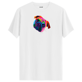 Colorful Pug Tee – Cute Dog Illustration Shirt