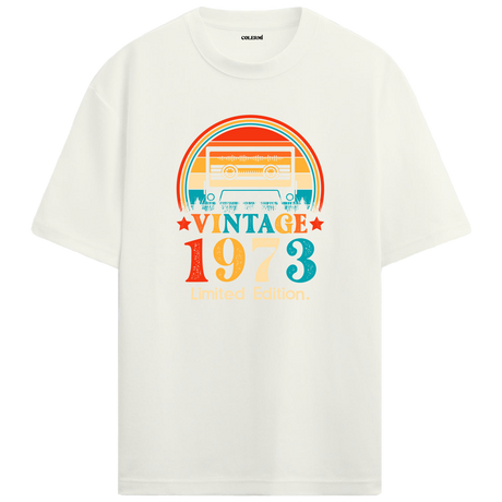 1973 Mixtape Crewneck Oversized Vintage T-Shirt