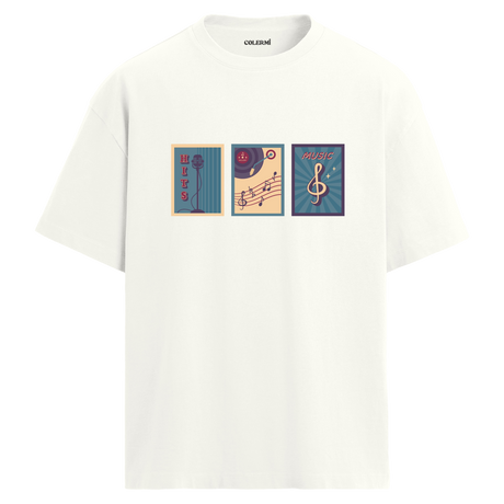 Retro Hitler Bisiklet Yaka Oversize Unisex T-Shirt