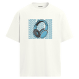Music Block Oversize Unisex T-Shirt – Bisiklet Yaka