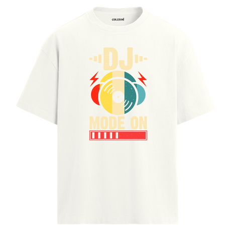 DJ Mode On Oversize Unisex T-Shirt – Bisiklet Yaka