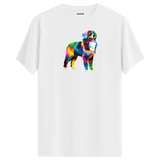 Vibrant Border Collie Tee – Artistic Dog Tee for Pet Lovers