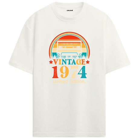 1974 Mixtape Crewneck Oversized Vintage T-Shirt