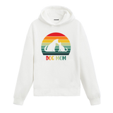 Dog Mom Graphic Hoodie – Retro Style, Love for Dogs