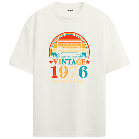 1976 Mixtape Crewneck Oversized Vintage T-Shirt
