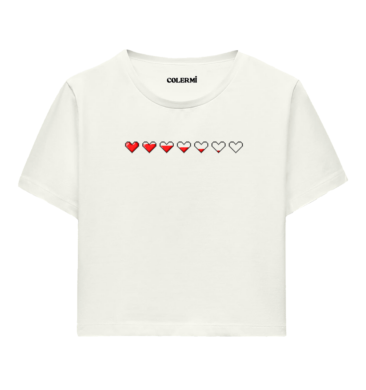 Pixel Heart Women’s Crop T-Shirt