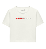 Pixel Heart Women’s Crop T-Shirt