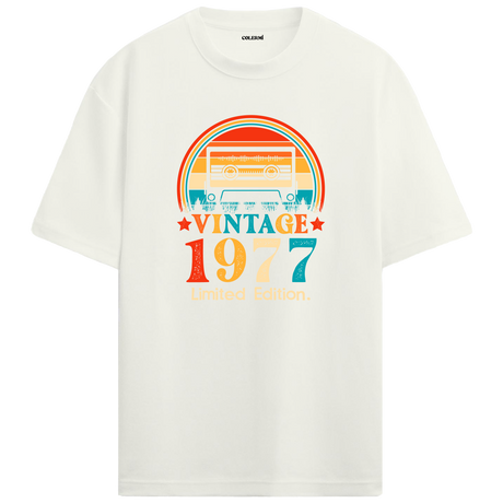 1977 Mixtape Crewneck Oversized Vintage T-Shirt