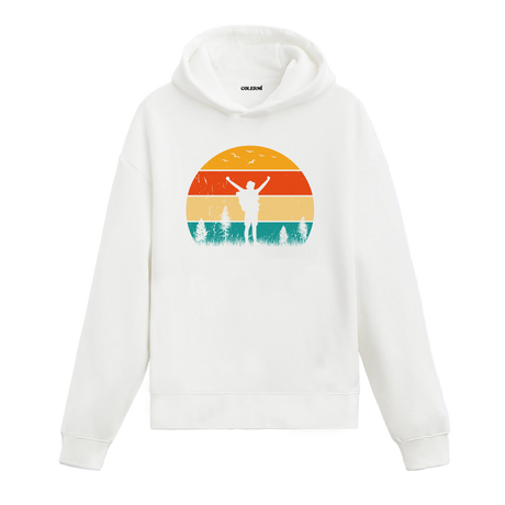 The Free Spirit of Nature Graphic Hoodie – Embrace Freedom, Sunset Silhouette