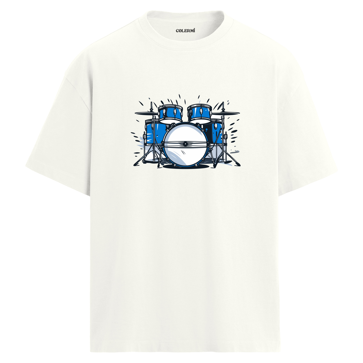 Blue Beat Oversize Unisex T-Shirt – Bisiklet Yaka