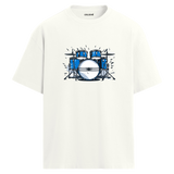 Blue Beat Oversize Unisex T-Shirt – Bisiklet Yaka