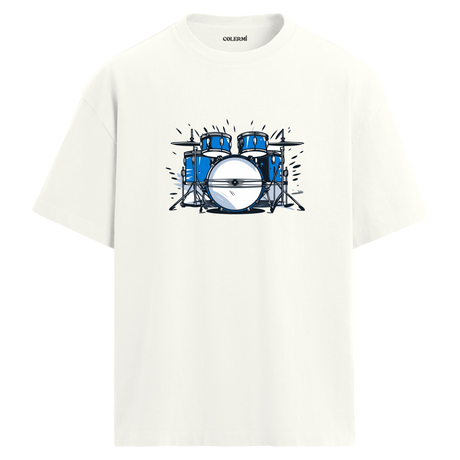 Blue Beat Oversize Unisex T-Shirt – Bisiklet Yaka