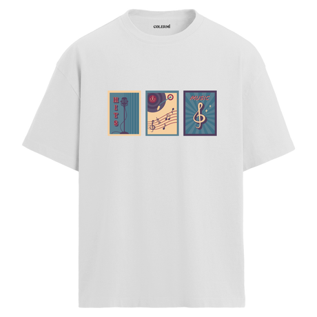 Retro Hitler Bisiklet Yaka Oversize Unisex T-Shirt