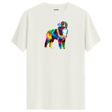 Vibrant Border Collie Tee – Artistic Dog Tee for Pet Lovers