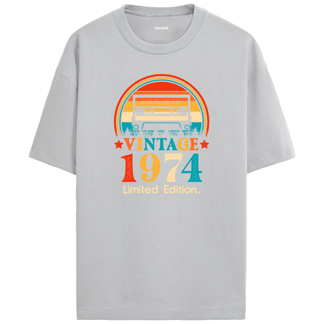 1974 Mixtape Crewneck Oversized Vintage T-Shirt