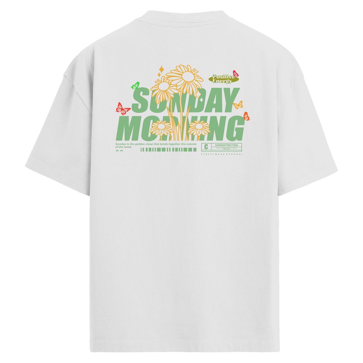 Back Print Oversized T-Shirt – Sunday Morning
