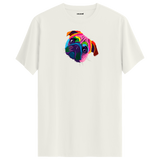 Colorful Pug Tee – Cute Dog Illustration Shirt