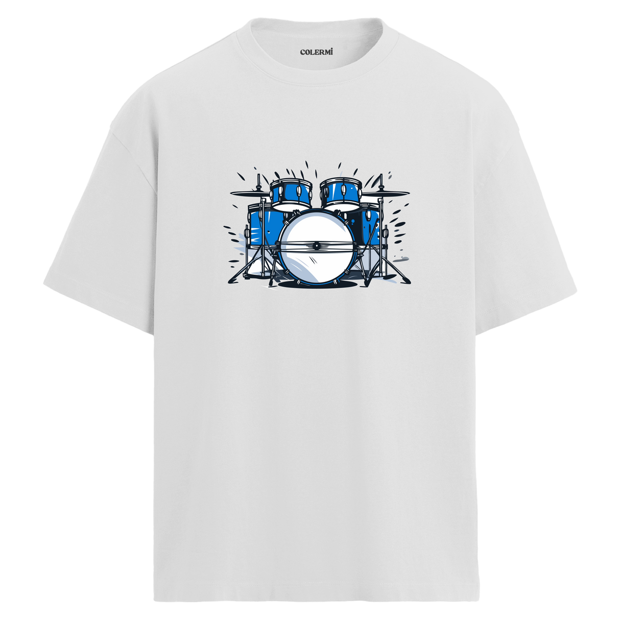 Blue Beat Oversize Unisex T-Shirt – Bisiklet Yaka