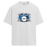 Blue Beat Oversize Unisex T-Shirt – Bisiklet Yaka