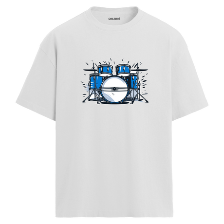 Blue Beat Oversize Unisex T-Shirt – Bisiklet Yaka