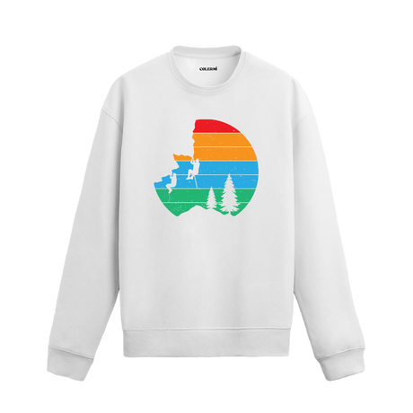 Retro Climbing Adventure Design Sweatshirt